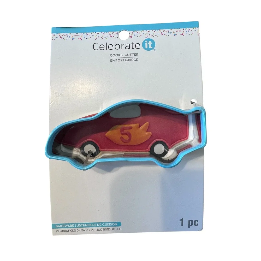 Celebrate It OS Blue Cookie Cutter Set 4pc Mason Jar‎ Train Car Star Kids